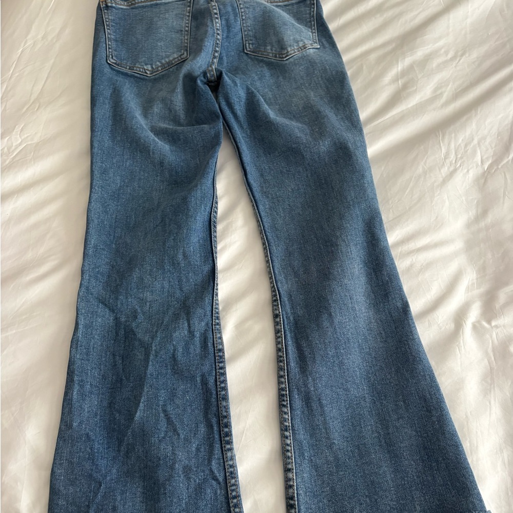 Zara Blue Flare Women's Jeans
